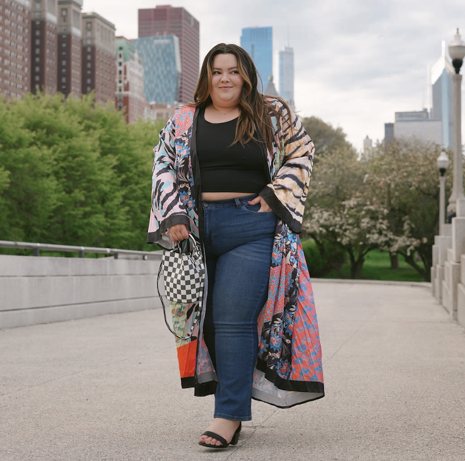 where to buy affordable plus size clothing Natalie in the City wears an outfit from Ashley Stewart